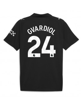 Billige Manchester City Josko Gvardiol #24 Bortedrakt 2025-26 Kortermet Billige Manchester City Josko Gvardiol #24 Bortedrakt 2025-26 Kortermet